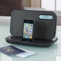 IHOME iP49BZC Portable Stereo Rechargeable Alarm Clock FM Radio for iPhone/iPod (Black)