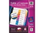 Avery Index Maker Translucent Clear Label Divider - Print-on - 8 Tab(s)/Set - 8.50" x 11" - 8 / Set - Translucent Divider - Multicolor Tab 11433