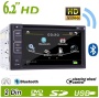 Ouku Newest Model Double 2 Din In Dash 6.2" Touch Screen LCD Car Stereo Radio DVD Player Bluetooth Mic Mp3 SD USB RDS Digital HD LCD:800*480 Steering