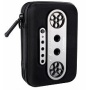 iMainGo X Portable Speaker Case 3.5mm Aux with plug and share ports (Black)