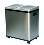 iTouchless 16 Gallon Dual-Compartment Stainless Steel Sensor Activated Recycle Bin