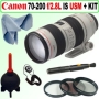 Objectif Canon EF 70-200mm f/2.8L IS USM + Kit Accessoires Somptueux