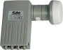 Fuba DEK 400 Quattro Universal LNB mit 40 mm Feedhorn und Wetterschutzgehäuse zum Schutz der F-Stecker grau