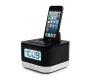 iHome iPL8B Dual Charging Stereo FM Clock Radio with Lightning Dock and USB Charge/Play for iPhone, iPad and iPod