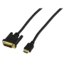 Nedis HDMI - DVI 5m Cable - Gold