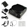 Aker MR1505 Voix Amplificateur Portable de ceinture 12watts noir pour les enseignants, entraîneurs, guides touristiques, des présentations, Costumes,