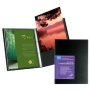 Itoya Art Profolio Advantage, Bound Portfolio with Crystal Clear PolyGlass Pages for 4" x 6", 24 Pages Per Book, Holds 48 Photos