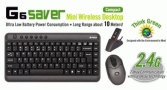 A4Tech Mini Wireless Keyboard & mouse Combo 2.4Ghz 10m Range