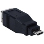 QVS USB High Speed OTG Micro B Male to USB B Female Adapter