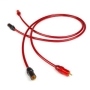 Chord Company CrimsonPlus 2 RCA to 2 RCA - NEW VEE PLUGS - 1m Length