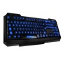 Koolertron illuminated Multi-media USB Backlit Light Wired Gaming Computer PC Keyboard(Blue Light)