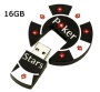 Portworld 16GB 32GB 64GB USB Flash Drive with Poker Star Shape 16G 32GB 64GB Memory Stick U Disk (16GB)
