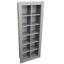 BALTIMORE - 12 Cube CD Media Storage Shelf Unit - Silver