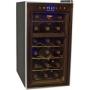 Haier HVTB18DABB18-Bottle Dual-zone Wine Cooler with Touch Screen Controls