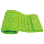 LogiLink ID0037 - Teclado flexible de silicona USB & PS/2, verde