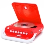 Duronic RCD025R Portable Red CD Player with AM/FM Radio - Connect & play from MP3 Player/Ipod/Iphone