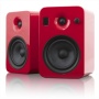 Kanto YUMIREDGL Powered Bookshelf Speakers with Bluetooth Technology (Red Gloss)