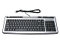 ZIPPY WK-725 Silver/Black 104 Normal Keys 18 Function Keys USB Wired Super Slim Office Multimedia Keyboard