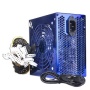 Blue Star 650W 20+4-pin Blue LED Fan ATX Power Supply w/SATA & PCIe (Blue)