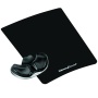 Fellowes Gliding Palm Support with Microban Protection - TAA Compliant - 0.8" x 9" x 11" - Black 9180701