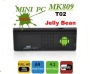 T02 MK809 Mini scatola del dongle del PC TV del Android 4.1 Cortex A9 Dual Core 1.6GHZ 1GB DDR di memoria 4GB