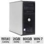 Dell Optiplex 745 Desktop PC - Intel Pentium D 3.4Hz, 2GB DDR2, 80GB HDD, DVD-ROM, Windows 7 Home Premium 32-bit (Off-Lease)  RB-VSS745MT34 | 