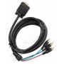 2M HIGH QUALITY VGA / SVGA to 3 RCA PHONO Component Video Cable pc tv UK