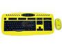 APEVIA KI-COMBO-YL Yellow PS/2 Standard Keyboard and Optical Scroll Mouse Combo Set Mouse Included - Retail