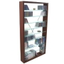 ARIZONA - CD / DVD / Blu-ray / Media Glass Storage Shelves - Dark Oak