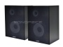 Monoprice 8 Inch 3-Way Bookshelf Speakers (Pair) - Black