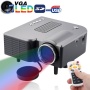 Portable Multimedia Entertainment LED Projector with Speakers/ Remote Control, 50 ANSI Lumens, Supports USB Flash Disk / SD Card / VGA / AV In (Single