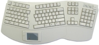 Adesso Tru-Form Contoured Ergonomic PS/2 Keyboard with Glidepoint Touchpad  ( PCK-308T )
