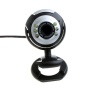 Andoer Timetop - Webcam USB (50 Mpx, sensor CMOS con 6 bombillas LED, micrófono integrado, compatible con CC2000, AIM, NetMeeting, ICQ, MSN Messenger,