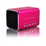 Shop4 Pink Aluminium Compact Portable Travel Stereo Speakers for HTC Mobile Phones