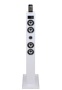 Sound vision SV-T04W BT Enceinte avec station d'accueil Tuner radio standard MP3 60 W Blanc