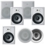 Acoustic Audio CHT-827 2100 Watt In Wall / In Ceiling 8 Home Theater 7.1 Speaker System