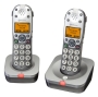 Amplicomms Powertel 702 Big Button Twin Cordless Amplified DECT Telephone - Anthracite