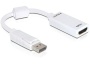 DELOCK Adapter Displayport-St > HDMI-Bu weiss