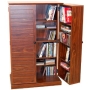 VICTORIA - CD / DVD / Blu-ray Multimedia Storage Cabinet - WALNUT