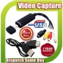 High Quality Fast USB 2.0 to 3 RCA AV Audio S-Video TV VHS DVD+ RW Capture Converter PC Adapter Cable Adaptor Lead