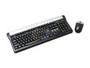 SPEC Research KD-998AB Gray &amp; Black 104 Normal Keys 15 Function Keys RF Wireless Standard Multimedia Keyboard &amp; Ball Mouse Combo