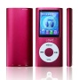 Lonve 1.8 inch Screen MP4 Player MP3 Player Built-in 8GB Flash Memory Card MP4 Music/Audio/Media Player FM Radio-Red