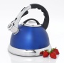 Creative Home 77034 Camille Stainless Steel Whistling Tea Kettle, 3-Quart, Opaque Blue