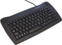 Solidtek Mini Keyboard with built- In Trackball PS/2 Black Color