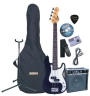 Encore EBP-PK40BOFT Black Electric Bass Guitar Outfit