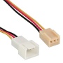 InLine® Cavo prolunga alimentazione ventole 3pin maschio a 3pin femmina, 30cm