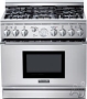 Thermador Pro Harmony : PRG366GH 36 Pro-Style Gas Range with 5.0 cu. ft. Convection Oven