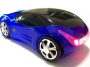 USB KART III Extreme Racing Optical PC mouse - Sports Car Shape - Blue