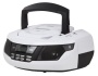 Duronic RCD99W CD Player 4 Way speaker Boombox with Clock, Radio, Flash Memory and SD Card