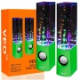 VEO | Dancing Water Speakers | USB Lautsprecher mit buntem Wasserspiel für PC, MAC, Laptop, MP3-Playern, Tablets & Smartphones sowie iPhone und Samsun